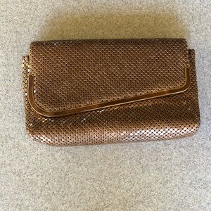 Elegant Vintage Brown Chainmail metallic mesh Clutch Bag